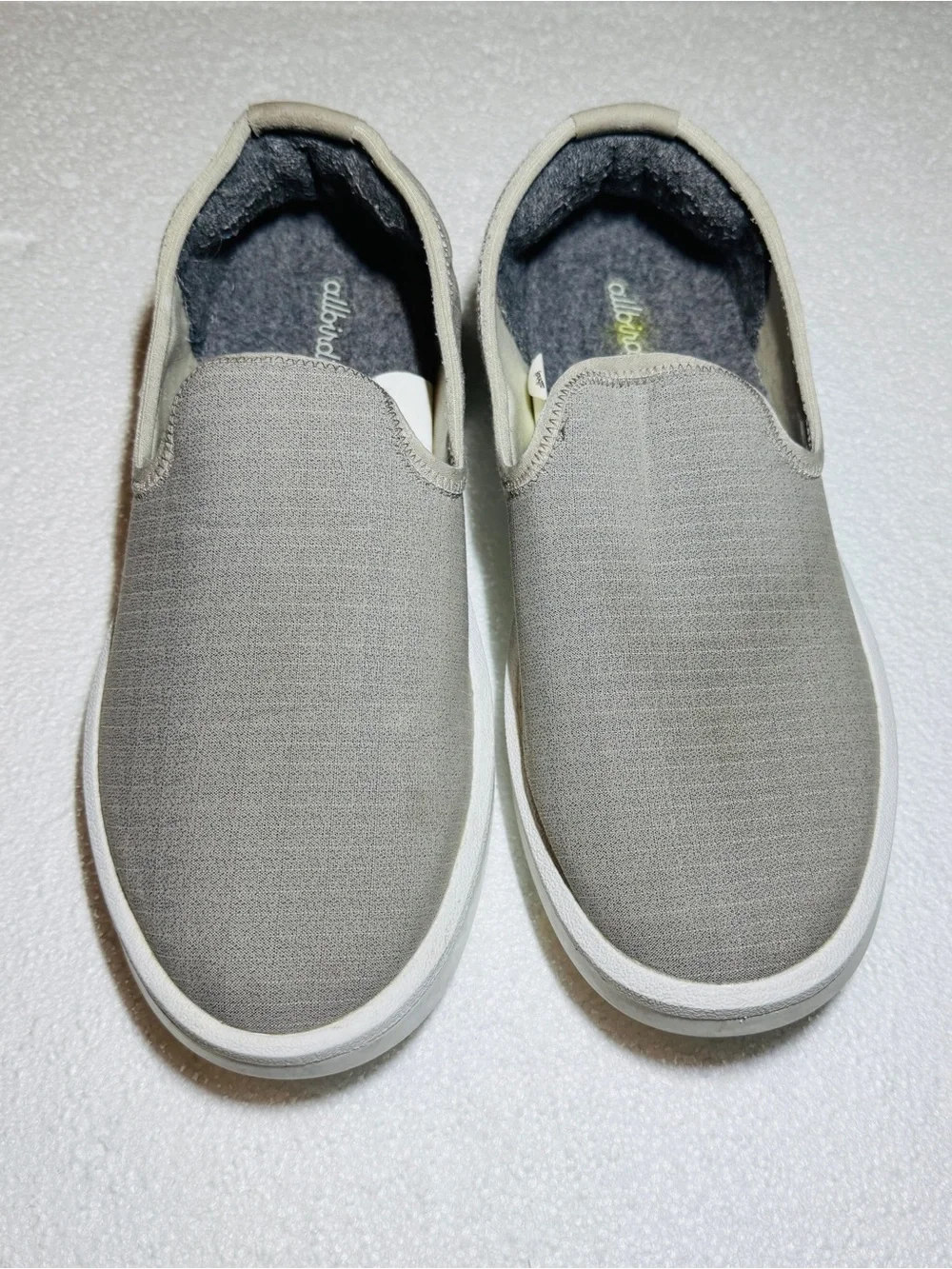 Allbirds Women's Wool Lounger Pewter Grey (Blizzard) Removable Sole Size US 8